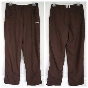 ADIDAS Womens Brown Athletic Track Pants